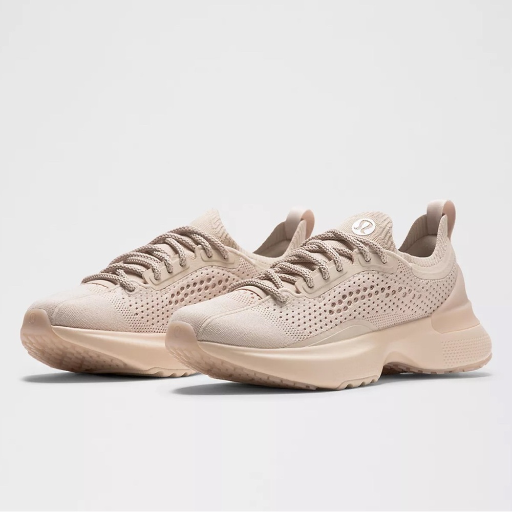 Lululemon Women's Chargefeel 3 Subtle Tan Nude Workout Sneaker Shoes - Size 8